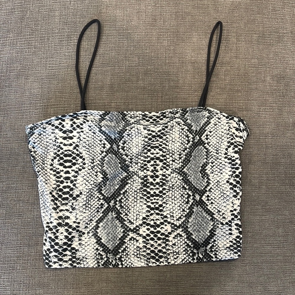 snake skin tank top